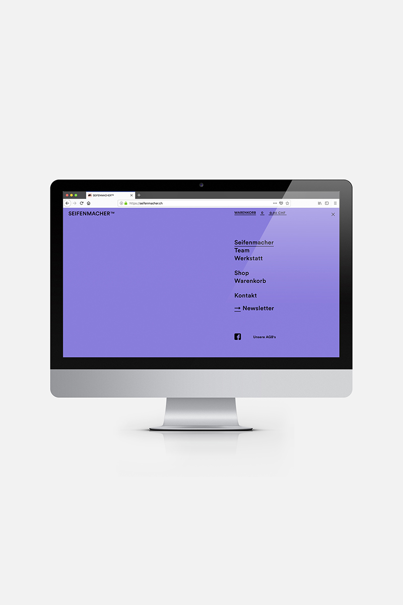 Webseite Desktop